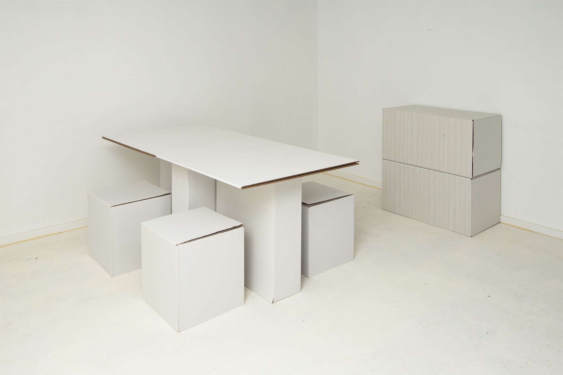 paquete de muebles de cartón de vivienda entera para proyectos de home staging