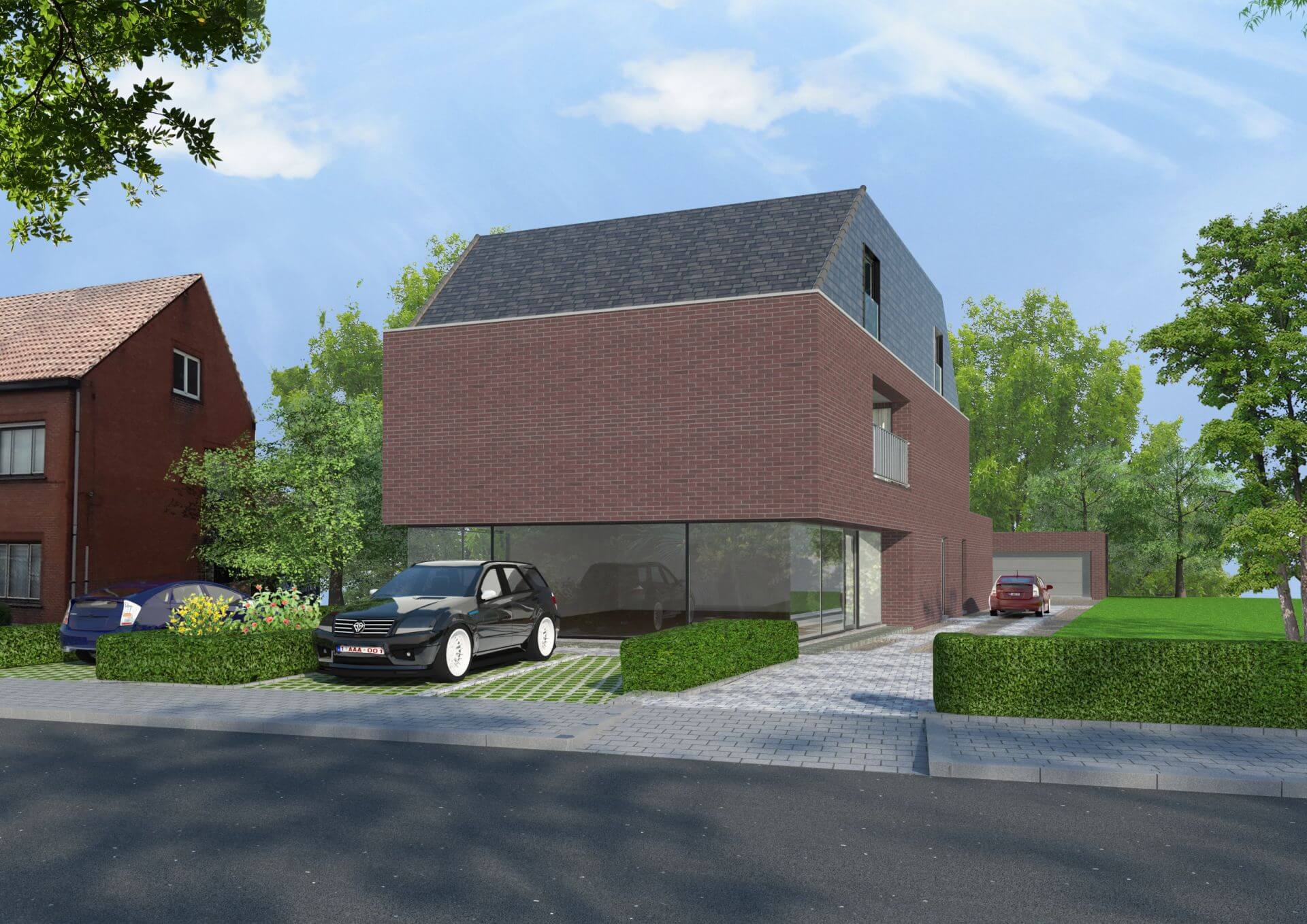 Rendering van buitenzijde