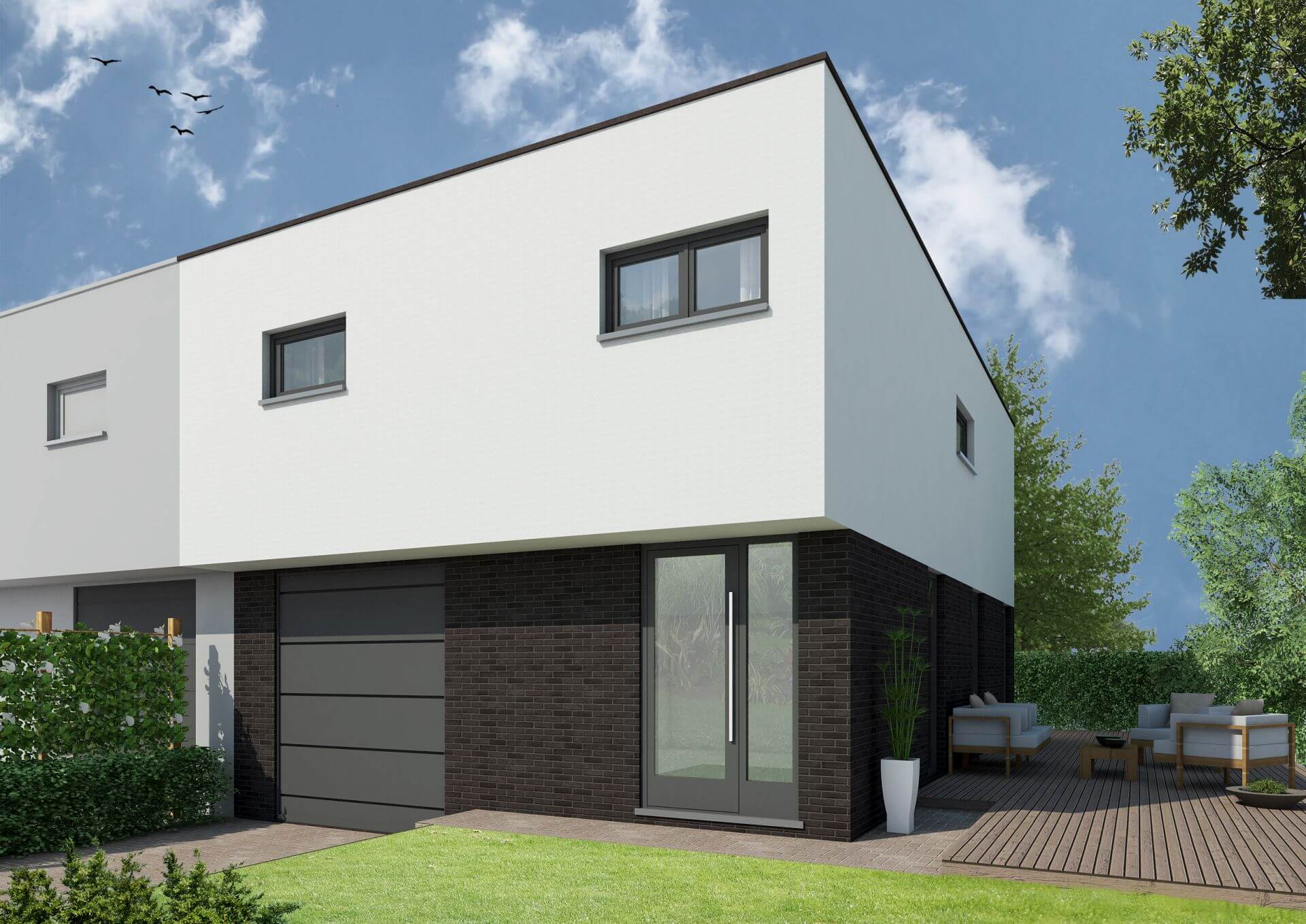 Rendering van buitenzijde